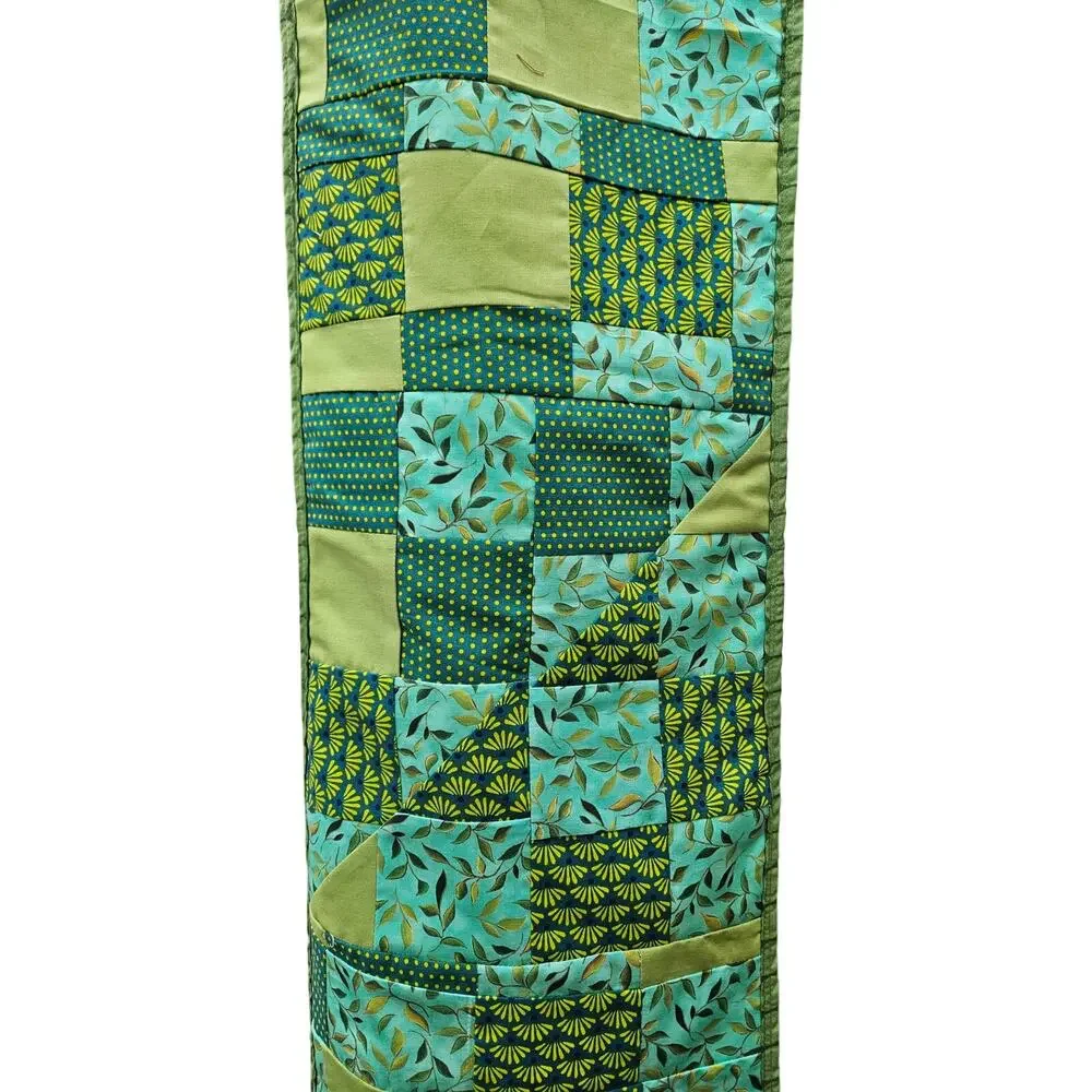 Just made Handmade Extra Long Green Table Runner 88